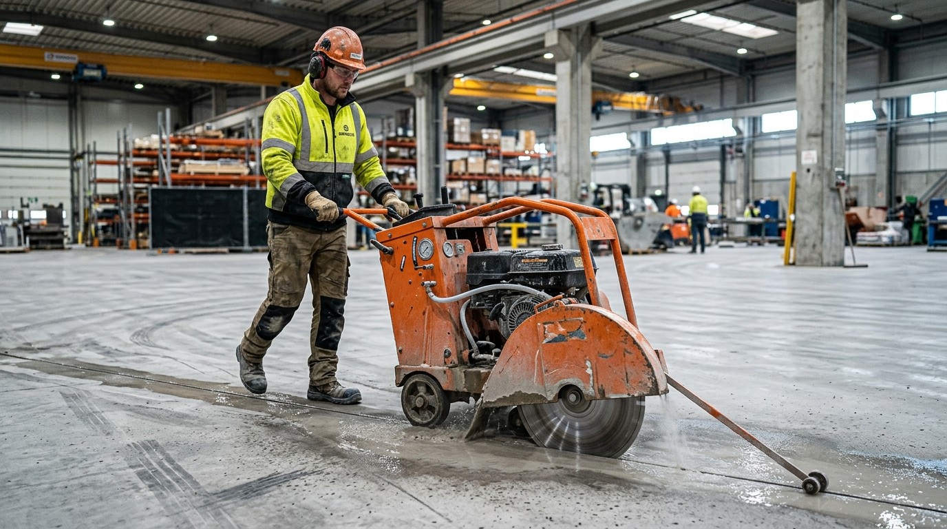 Gebze OSB Fabrika Zeminlerinde Hassas Derz Kesimi Çözümleri